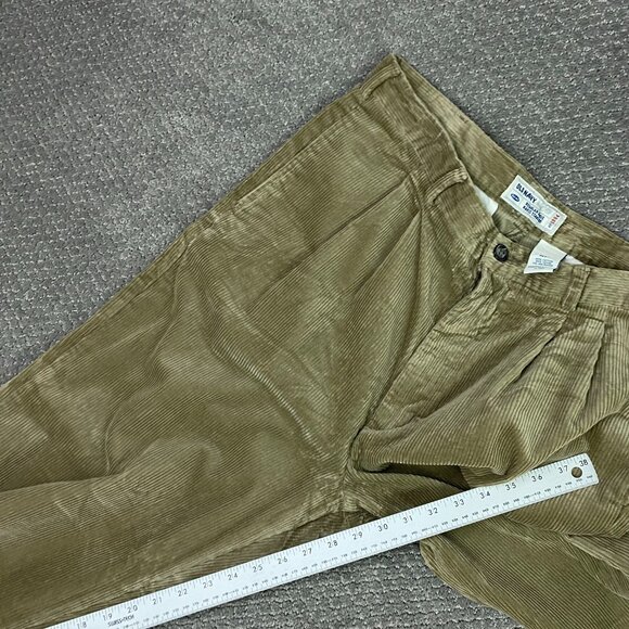 Vintage Y2K Old Navy Corduroy Pants men's 36 x 30 36x29 Wide Leg Baggy Wide Wale - Picture 14 of 15